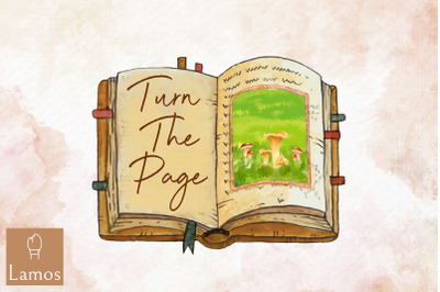 Turn The Page Reading Book Lover Design