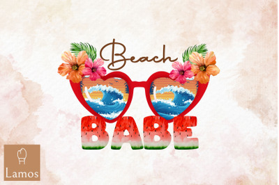 Beach Babe Sunglasses Summer Sublimation