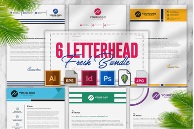 Letterhead 6 Template Bundle