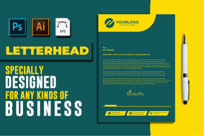 Elegant And Corporate Letterhead