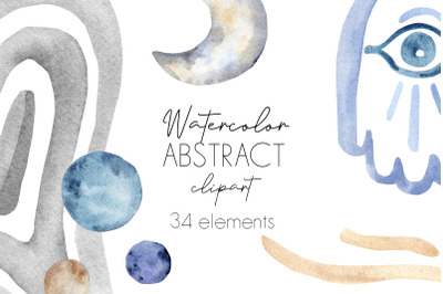 Watercolor Abstract Clipart