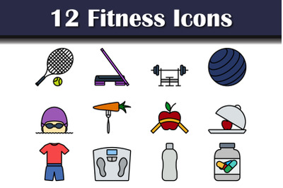 Fitness Icon Set