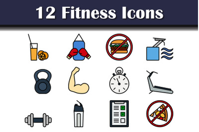 Fitness Icon Set