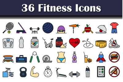 Fitness Icon Set