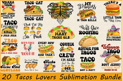 Tacos Lovers Sublimation Bundle