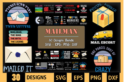 Mailman Bundle SVG 30 designs