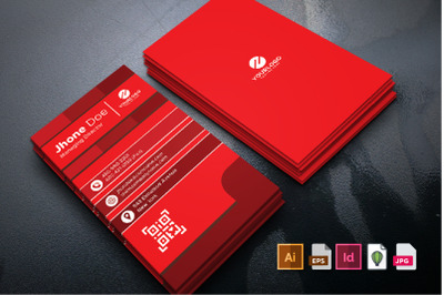 Creative Portrait Business Card Template