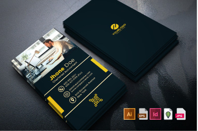 Creative Portrait Business Card Template