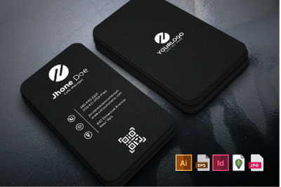 Creative Portrait Business Card Template