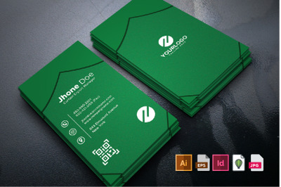 Creative Portrait Business Card Template