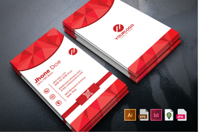 Creative Portrait Business Card Template