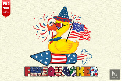 4th Of July USA Patriotic Rubber Duck