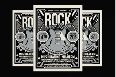 Rock and Roll Music Flyer