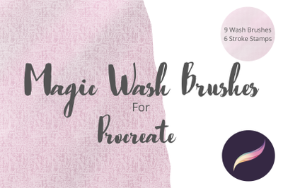 Magic Wash Brushes for Procreate X 16
