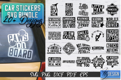 Car Stickers SVG Bundle | Car Decals SVG | Funny Quotes SVG v.2