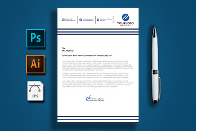 Corporate And Simple Letterhead Template