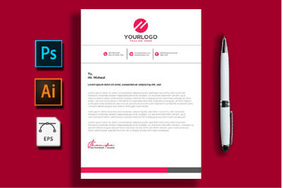 Corporate And Simple Letterhead Template