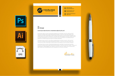 Corporate And Simple Letterhead Template