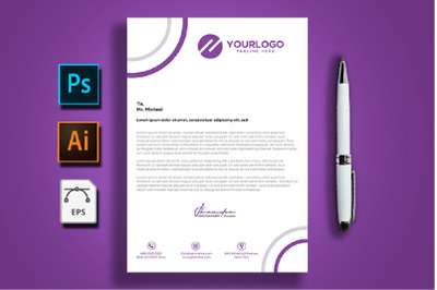 Corporate And Simple Letterhead Template