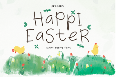 Happy Easter - Funny font