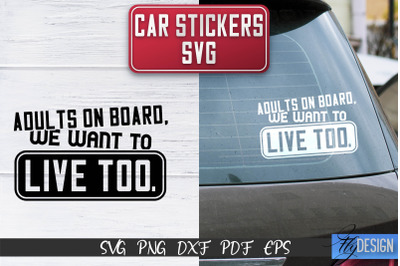 Car Stickers SVG | Car Decals SVG | Funny Quotes SVG