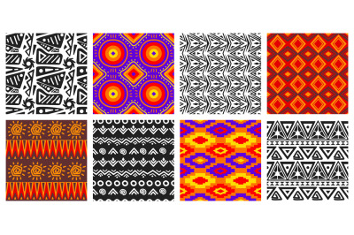 Geometric African pattern. Seamless fashion motif textile, abstract wa