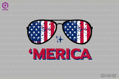 Merica 4th Of July Patriotic Sublimation