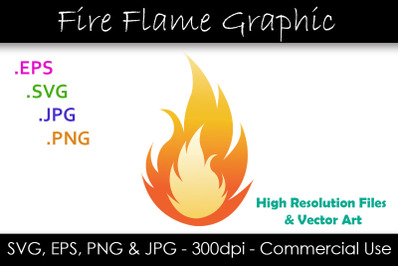 Fire Flame Vector Art - Fire Clipart