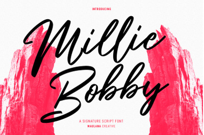 Millie Bobby Signature Script Font