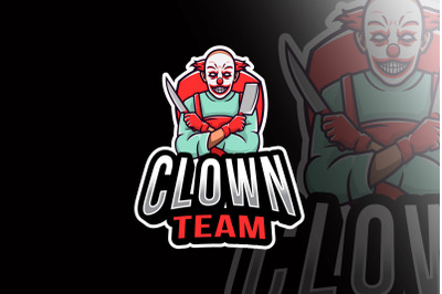 Clown Team Esport Logo Template