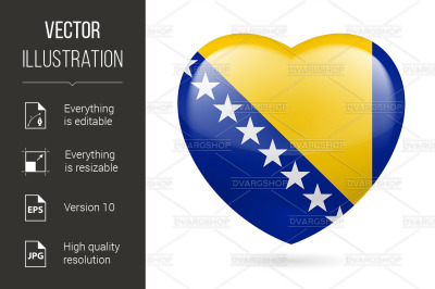 Heart icon of Bosnia and Herzegovina