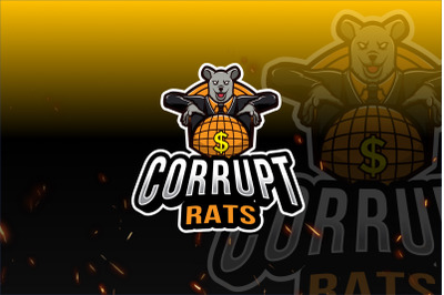 Corrupt Rats Logo Template