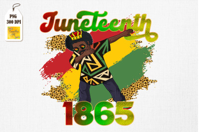 Juneteenth 1865 Dab Black Man Brown Skin