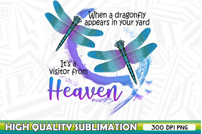 Dragonfly Heaven Sublimation PNG