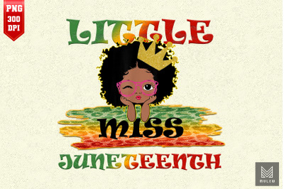 Black Little Miss Juneteenth Daughter