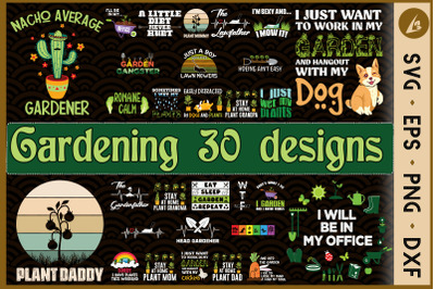 Gardening Bundle SVG 30 designs