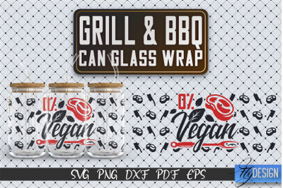 ,Glass Can Wrap SVG | Grill &amp; BBQ Wrap SVG | Glass Can Wrap SVG