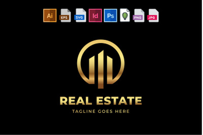 Real Estate Golden Logo