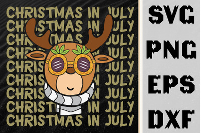 Christmas In July Summer Reindeer