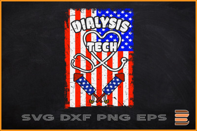 Dialysis Tech 4th Of July Stethoscope