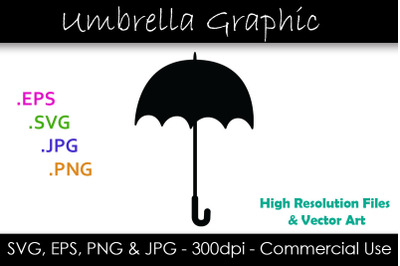 Umbrella SVG - Umbrella Silhouette Clipart