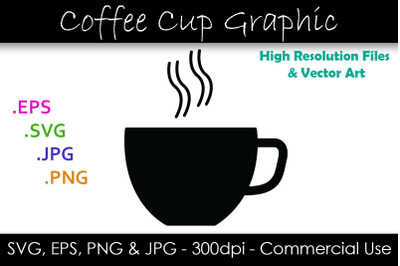 Coffee Cup SVG - Coffee Vector Clipart