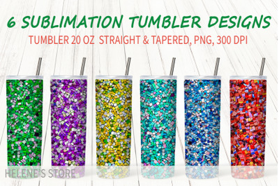 Tumbler Sublimation Bundle | 20oz Skinny Tumbler Wrap Design