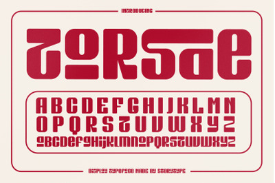 TORSAE Typeface