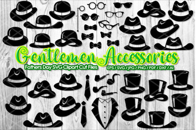 Gentlemen Accessory Fathers Day SVG Set