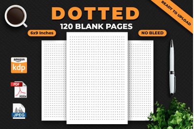 Dotted Blank Pages KDP Interior