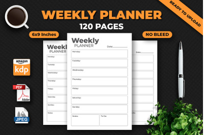 Weekly Planner KDP Interior