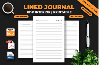 Lined Journal KDP Interior