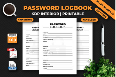 Password Logbook KDP Interior