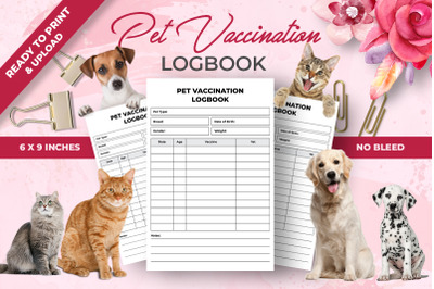 Pet Vaccination Logbook KDP Interior